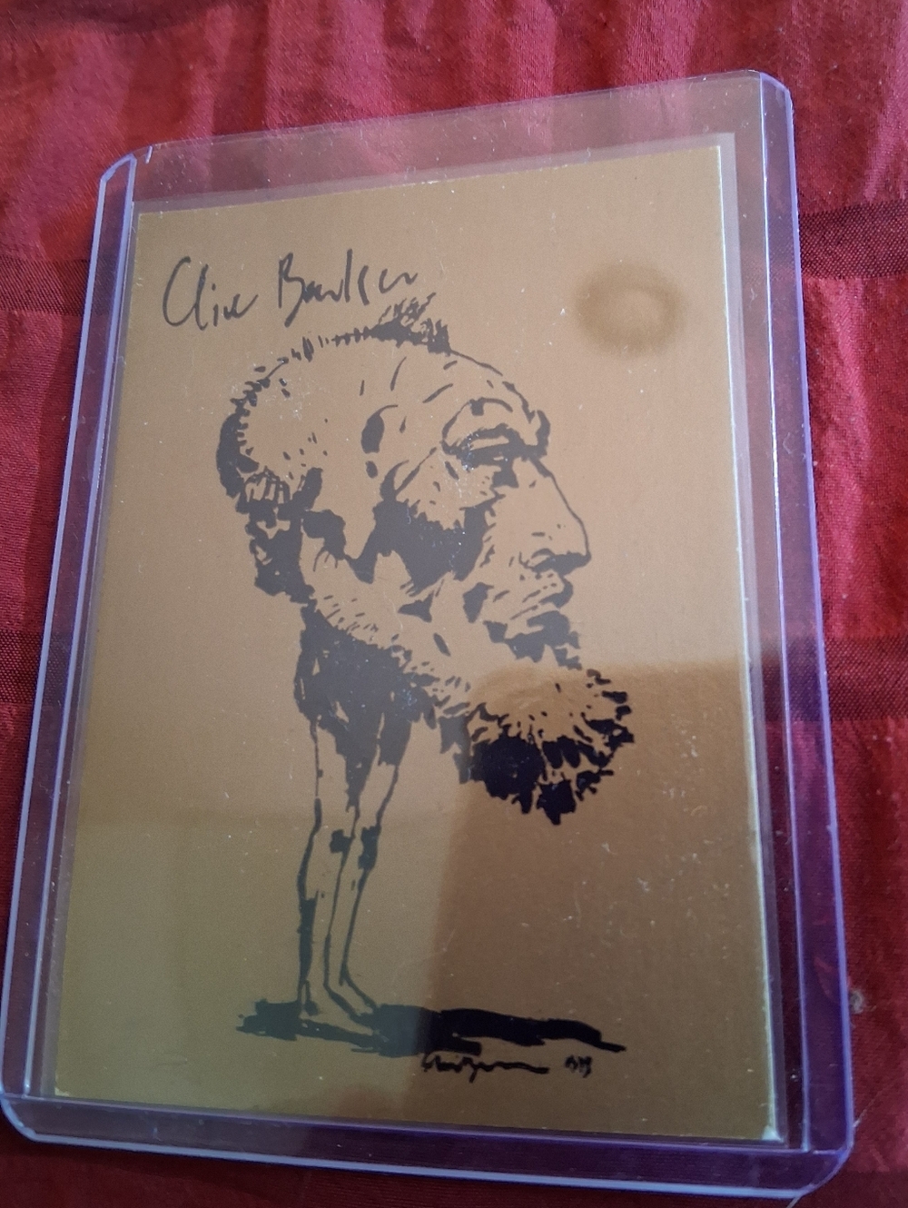 1993 Vintage Clive Barker Signed Trading Gold Chase Card